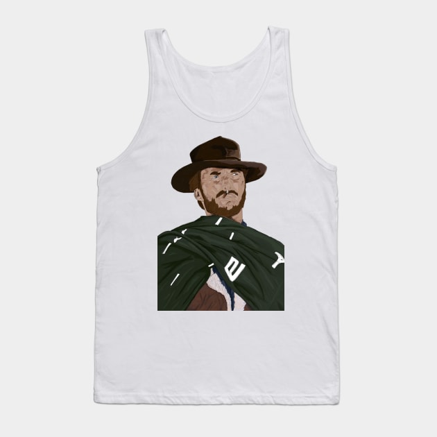 Clint Eastwood Tank Top by Swadeillustrations